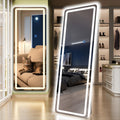 Standing Mirror Full Length with LED Lights 65x26 - Dimmable, 3-Color