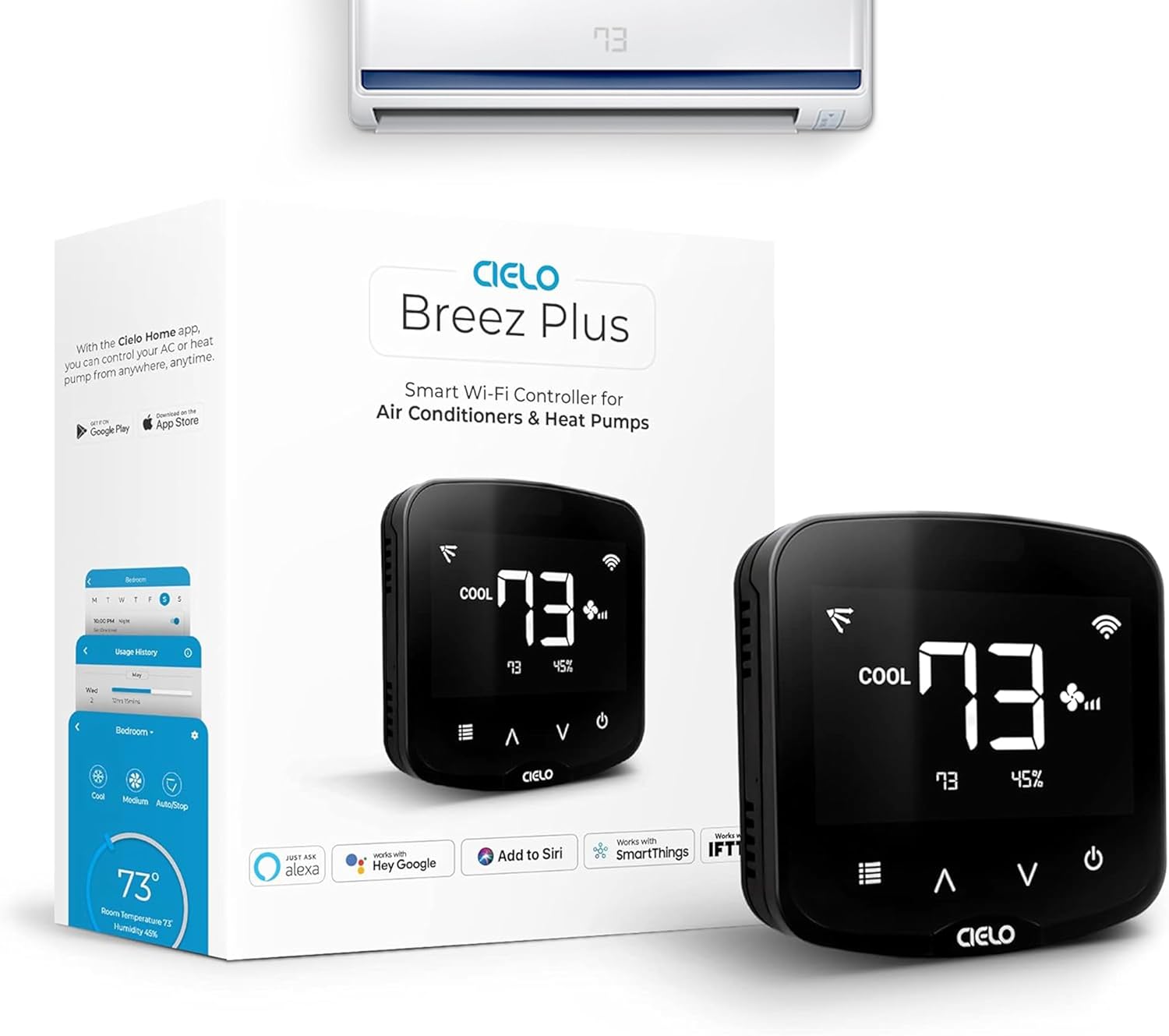 Breez Plus Smart AC Controller - Control Anywhere!