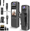 Body Camera with Audio and Video Recording, 1080P HD Quality
