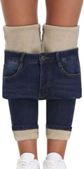 Women's Fleece Lined Jeans Skinny High Waisted - Warm Winter Jeans