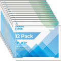 12 Pack 11x8.5 Acrylic Sign Holder Wall Mount - No Drilling