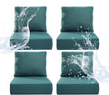 6ft Thicker Outdoor Chair Cushion 4 Sets - Waterproof 6in Patio