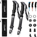 Trekking Poles Collapsible Hiking Poles - Ultralight Adjustable 53in