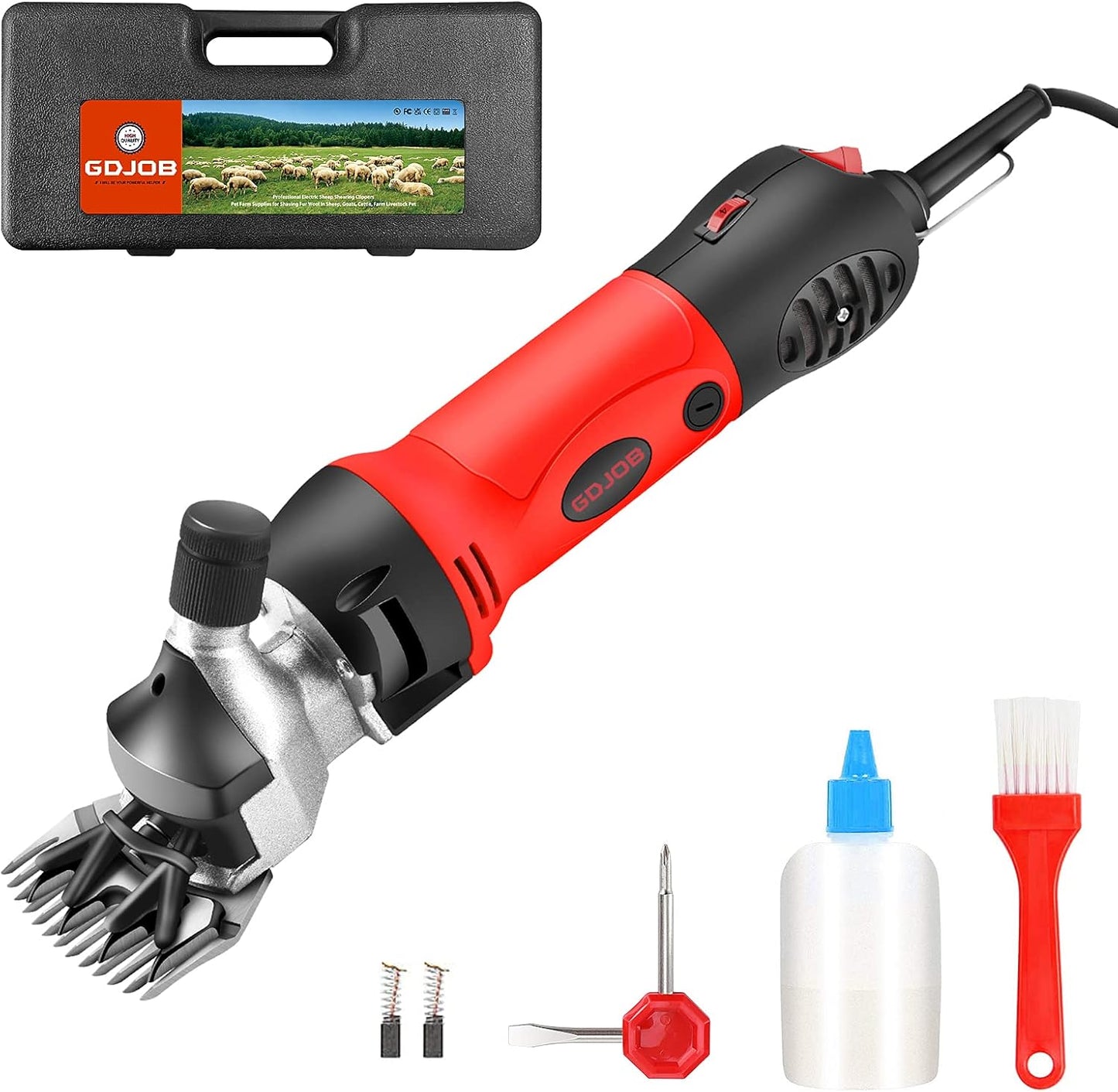 Professional Sheep Shears 500W Heavy Duty Clippers for Fleece