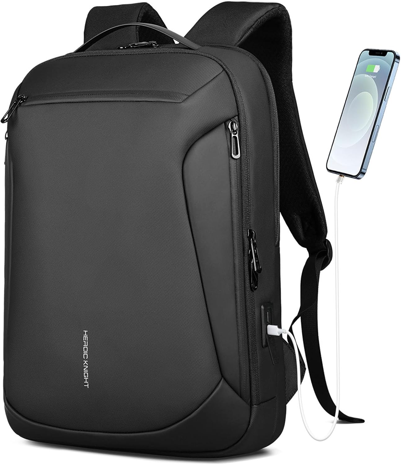 Laptop Backpack for Men with USB Charging Port and Anti-Theft
