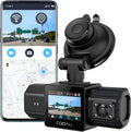 COOAU Dual Dash Cam 2.5K + 1080P Front and Inside - Clear Evidence Day