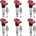 Ignition Coil Pack UF483 & Iridium Spark Plugs 7092 Compatible