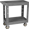 Service Utility Plastic Tool Cart 34 x 17 in - Heavy Duty Rolling