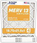 Filter King Air Filters 19.75x21.5x1 4-Pack - MERV 13 Home HVAC