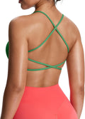 Aoxjox Women's Workout Sports Bra Ivy Low Impact - Soft Cross Back is