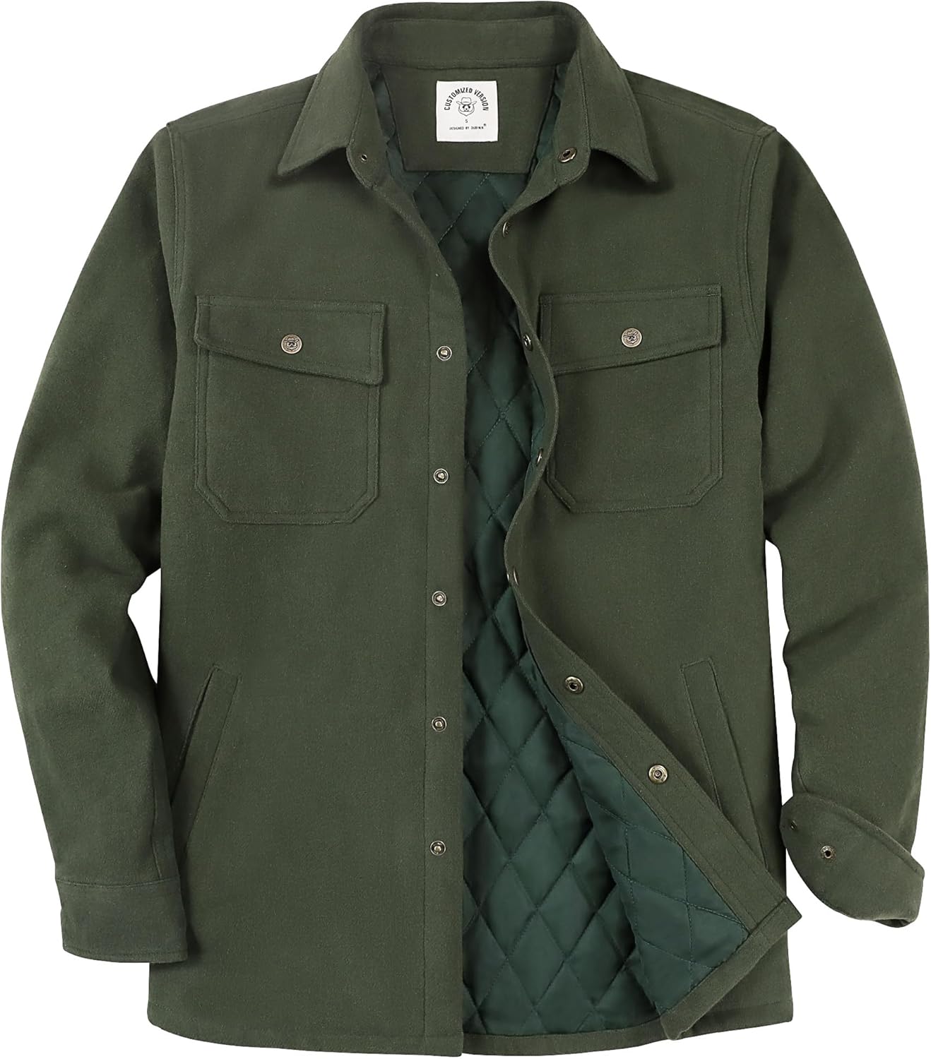 Dubinik Mens Shacket Lightweight Jacket for Cozy Warmth