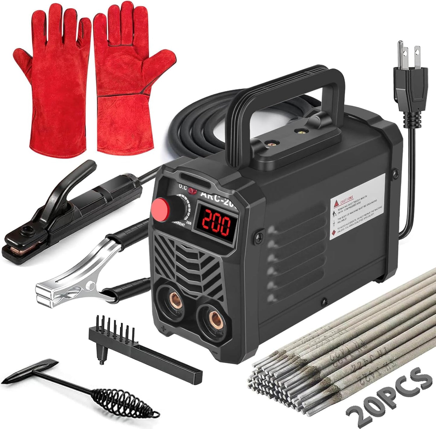 200Amp Portable Stick Welder for Home Repairs and DIY Projects
