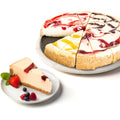Fruit Cheesecake Sampler 10ft Pre-sliced 16 pcs - Four Fruit Flavors