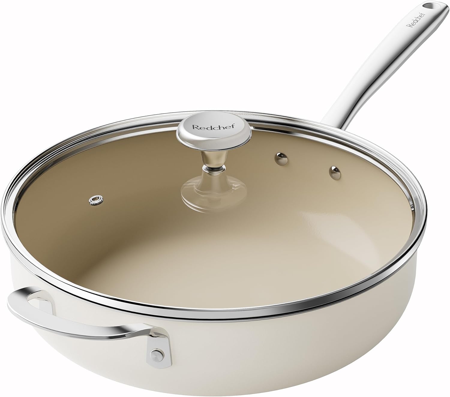 Redchef Nonstick Deep Frying Pan with Lid, 5QT Jumbo Cooker