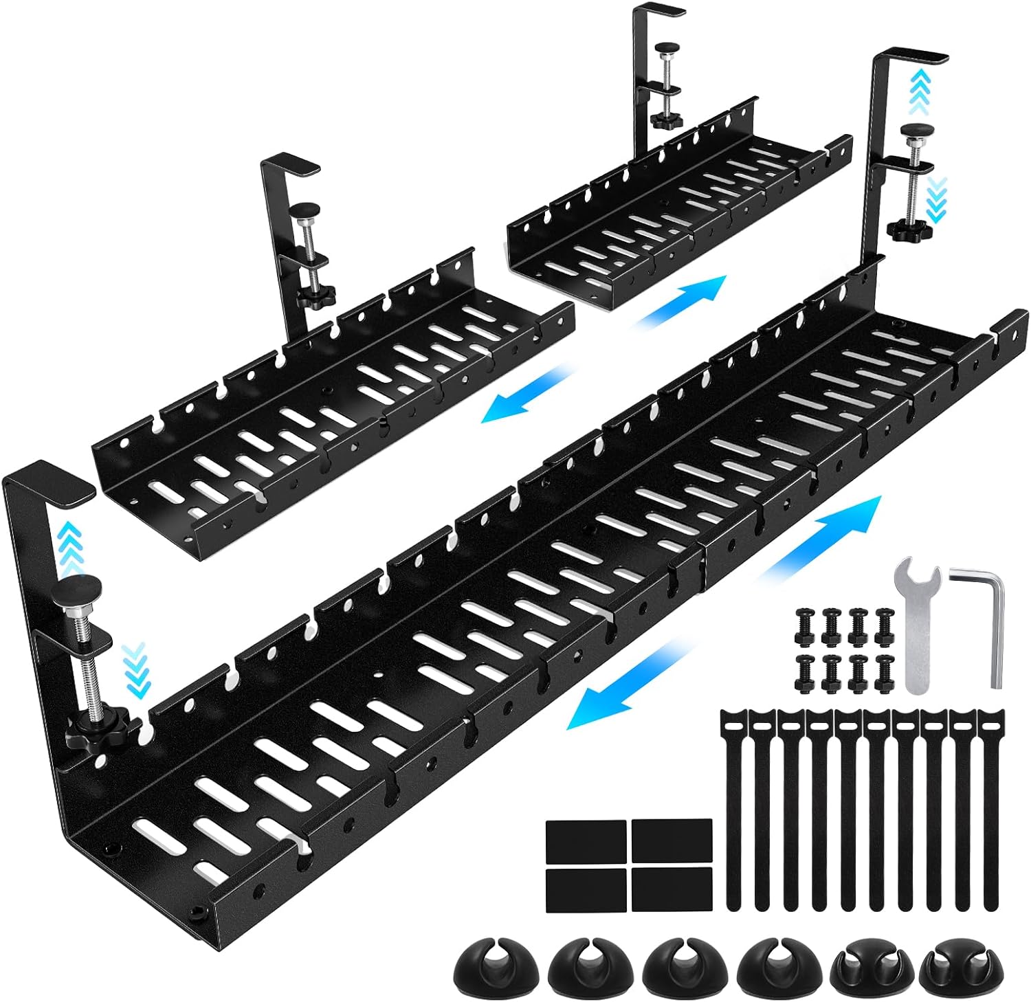 Shikha Retractable Cable Tray - No-Drill Cord Organizer