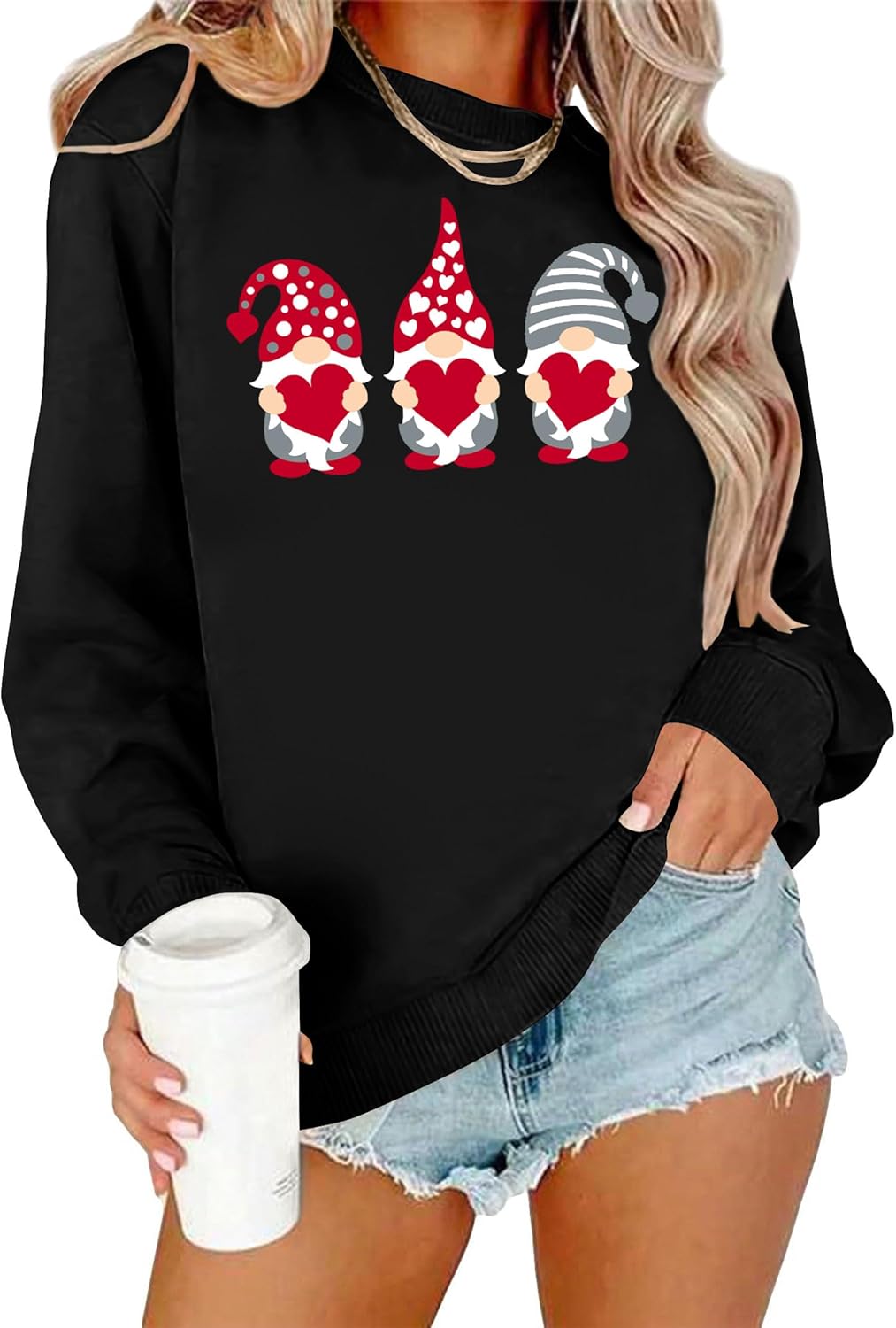 Cozy Love Gnomes Sweatshirt by PICKID