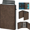 Wallet for Men Pop up Card Holder - Slim RFID Blocking