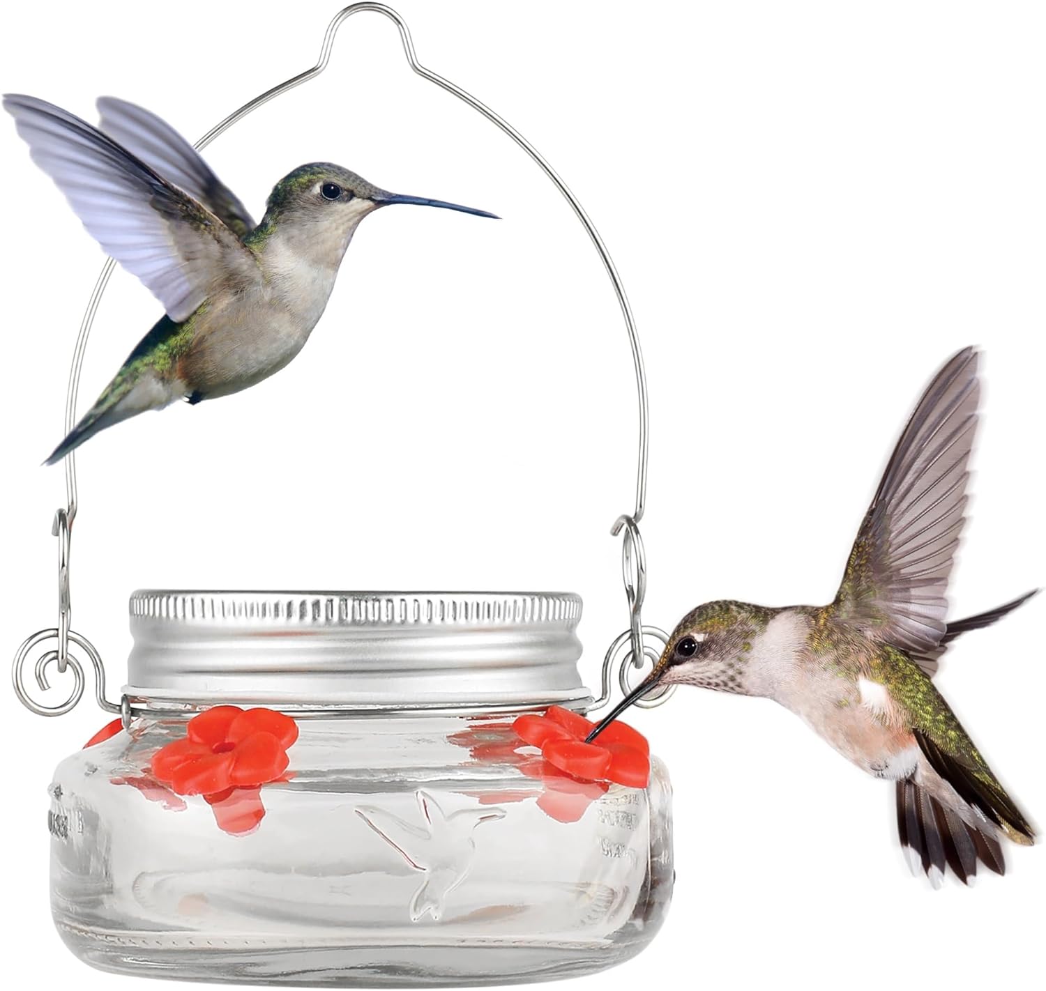 6 Nature's Way Mason Jar Hummingbird Feeders for Your Garden