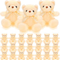 HyDren 24 Pcs 12 in Beige Bear Stuffed Animals Bulk - Soft Gift Pack
