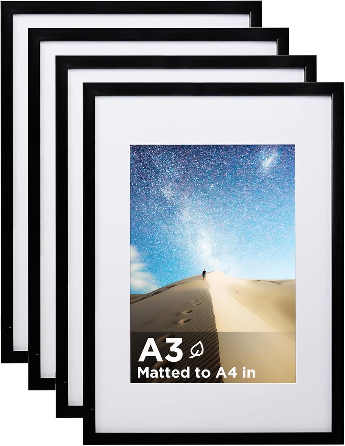 KINLINK A3 Picture Frame Set of 4 for Elegant Wall Display