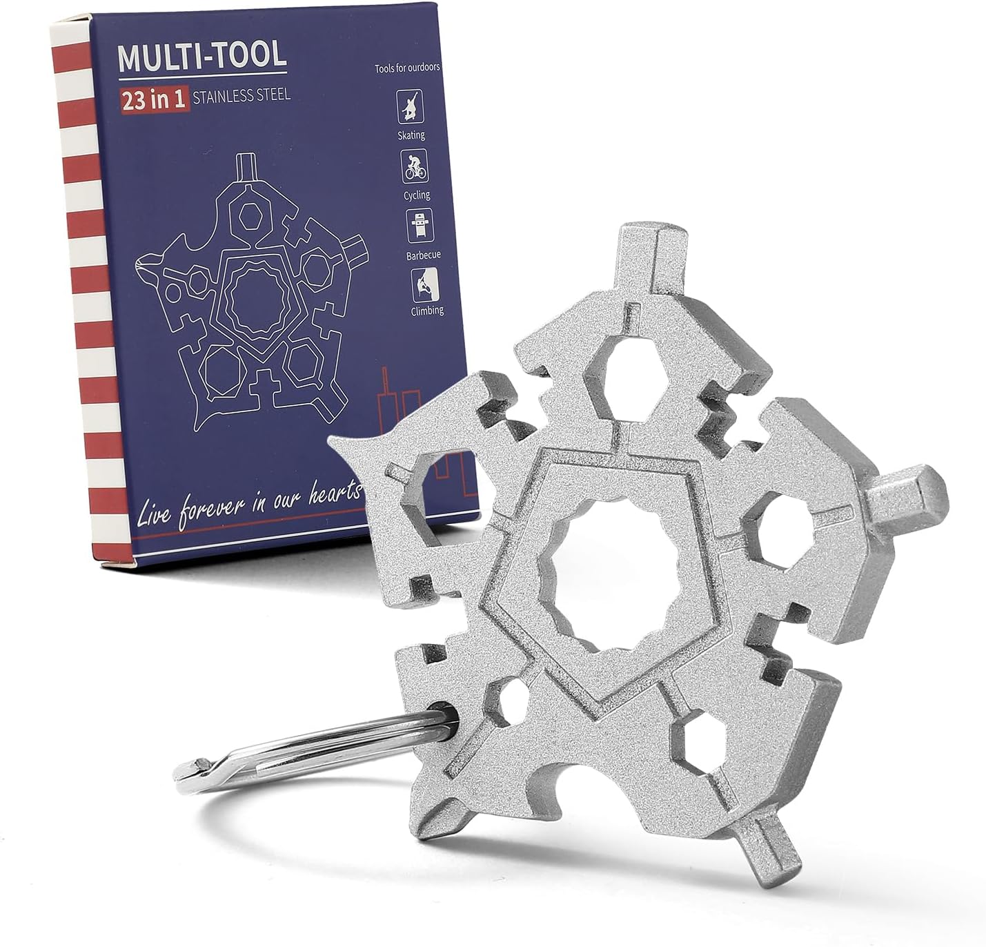 Ultimate 23-in-1 Snowflake Multi-Tool for Every Adventure