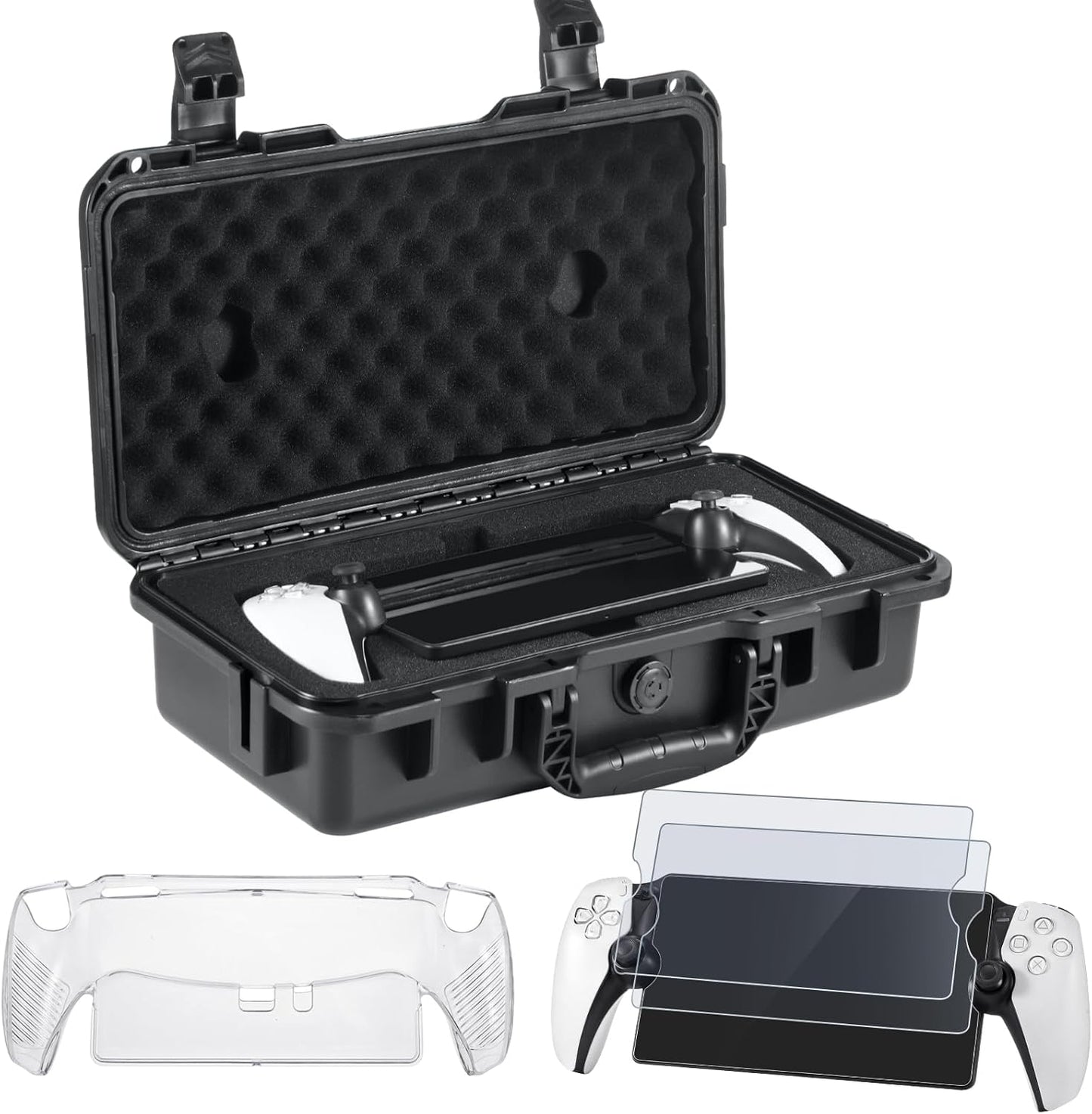 Hard Carrying Case Bundle for PlayStation Portal Remote Player