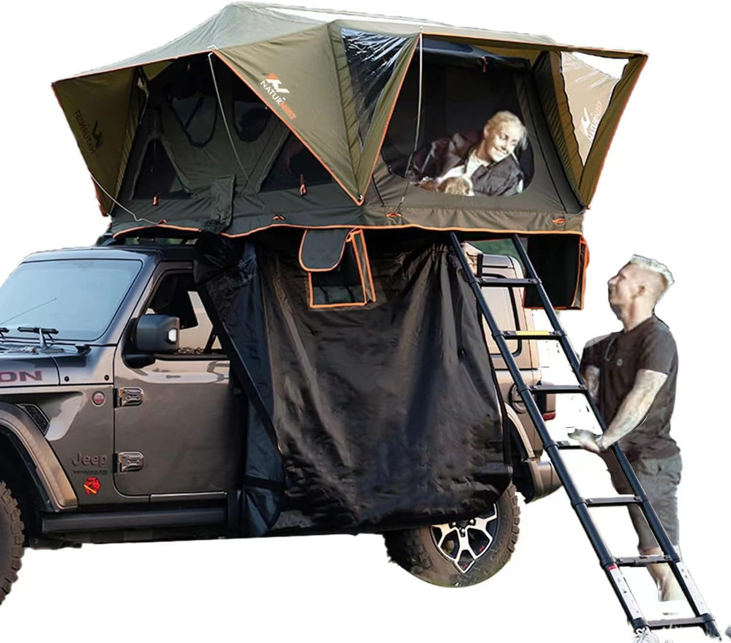 LEADWIN Naturnest 2-Person Rooftop Tent: Quick Setup, Waterproof & Spacious