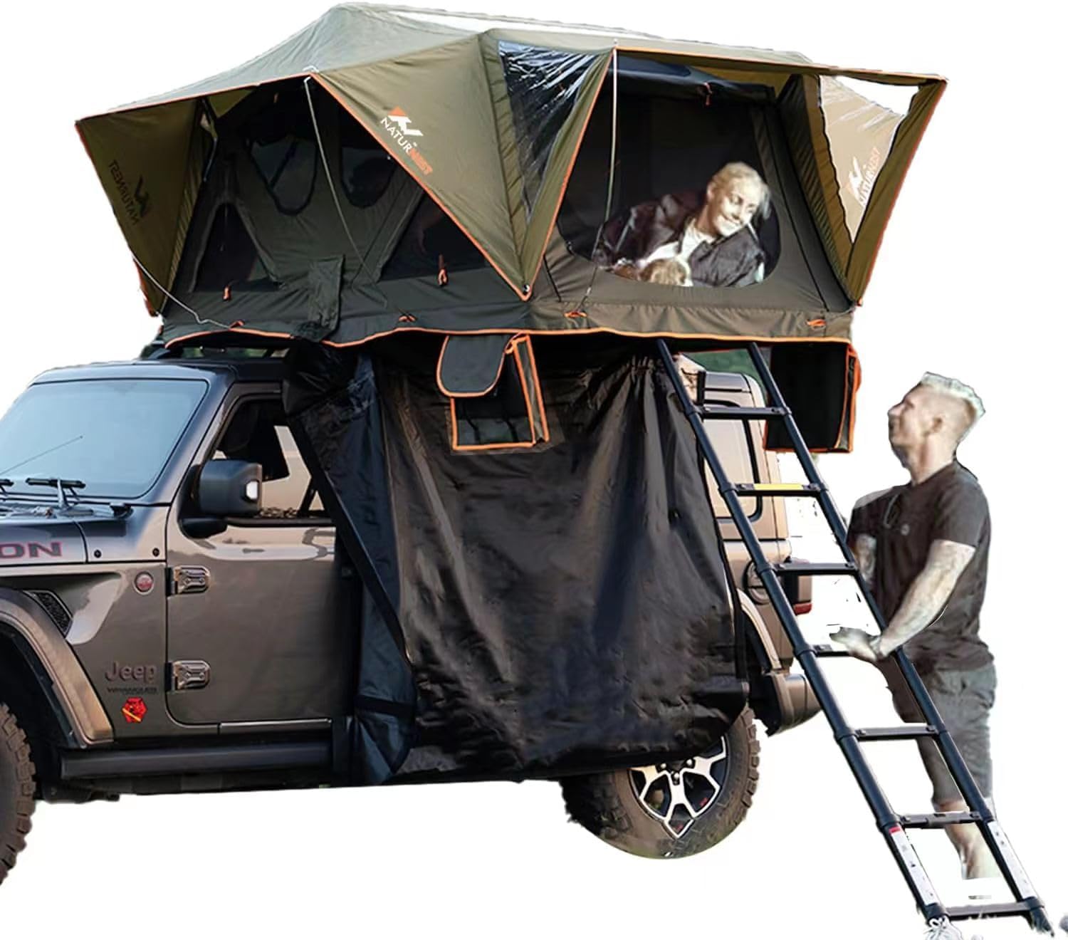 LEADWIN Naturnest 2-Person Rooftop Tent: Quick Setup, Waterproof & Spacious