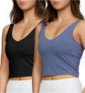 2 Pack Sports Bras for Women with Medium Support and Comfort