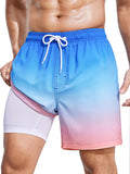 Mens Swim Trunks with Compression Liner 2-in-1 Quick Dry - Practical 4