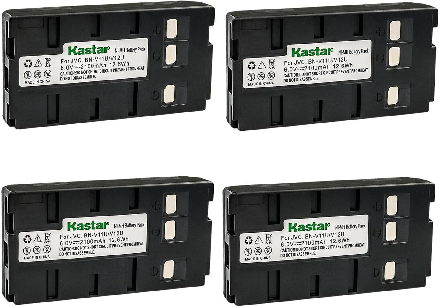 Kastar 4-Pack Battery Replacement for RCA Cameras - High Capacity