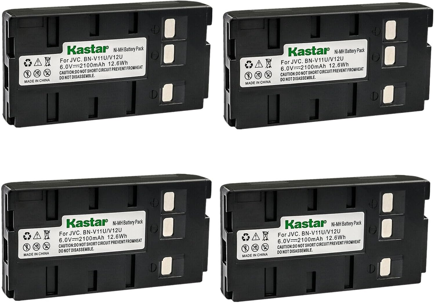 Kastar 4-Pack Battery Replacement for RCA Cameras - High Capacity