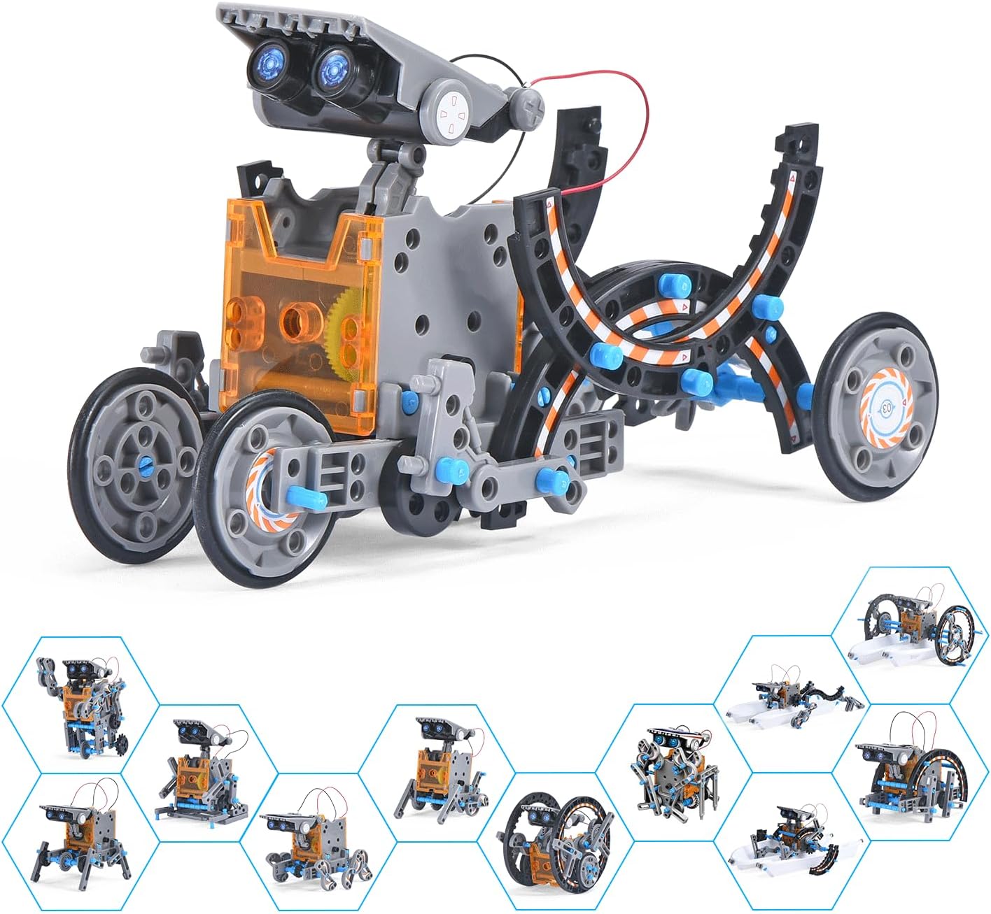 12-in-1 Solar Robot Kit for STEM Fun!