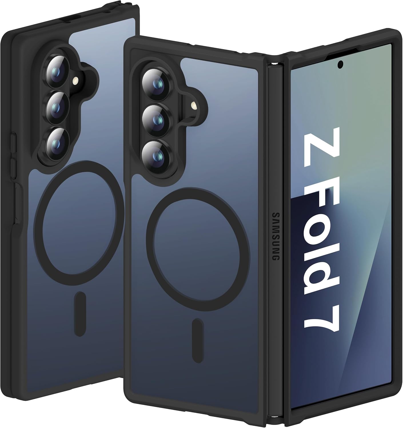 ORETECH Magnetic Case for Samsung Galaxy Z Fold 7 - Black