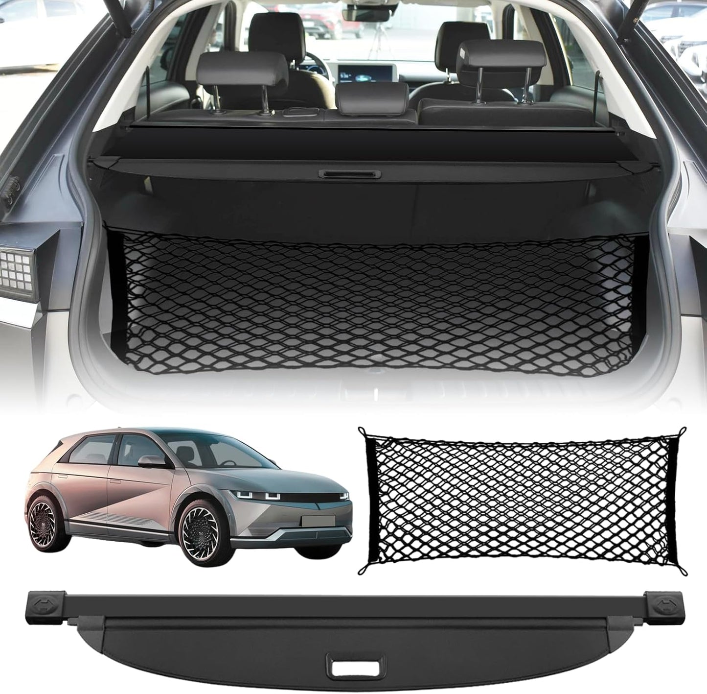 Retractable Cargo Cover for Hyundai Ioniq 5 - Trunk Security Shade
