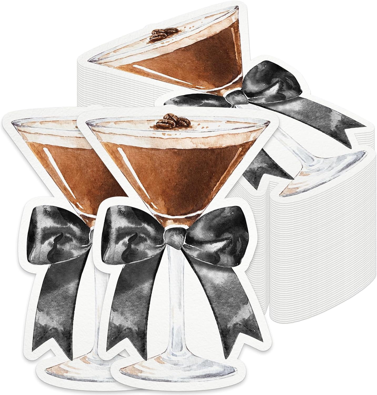 Yiaoyinnz Martini Glass Napkins - Cocktail Party Essential