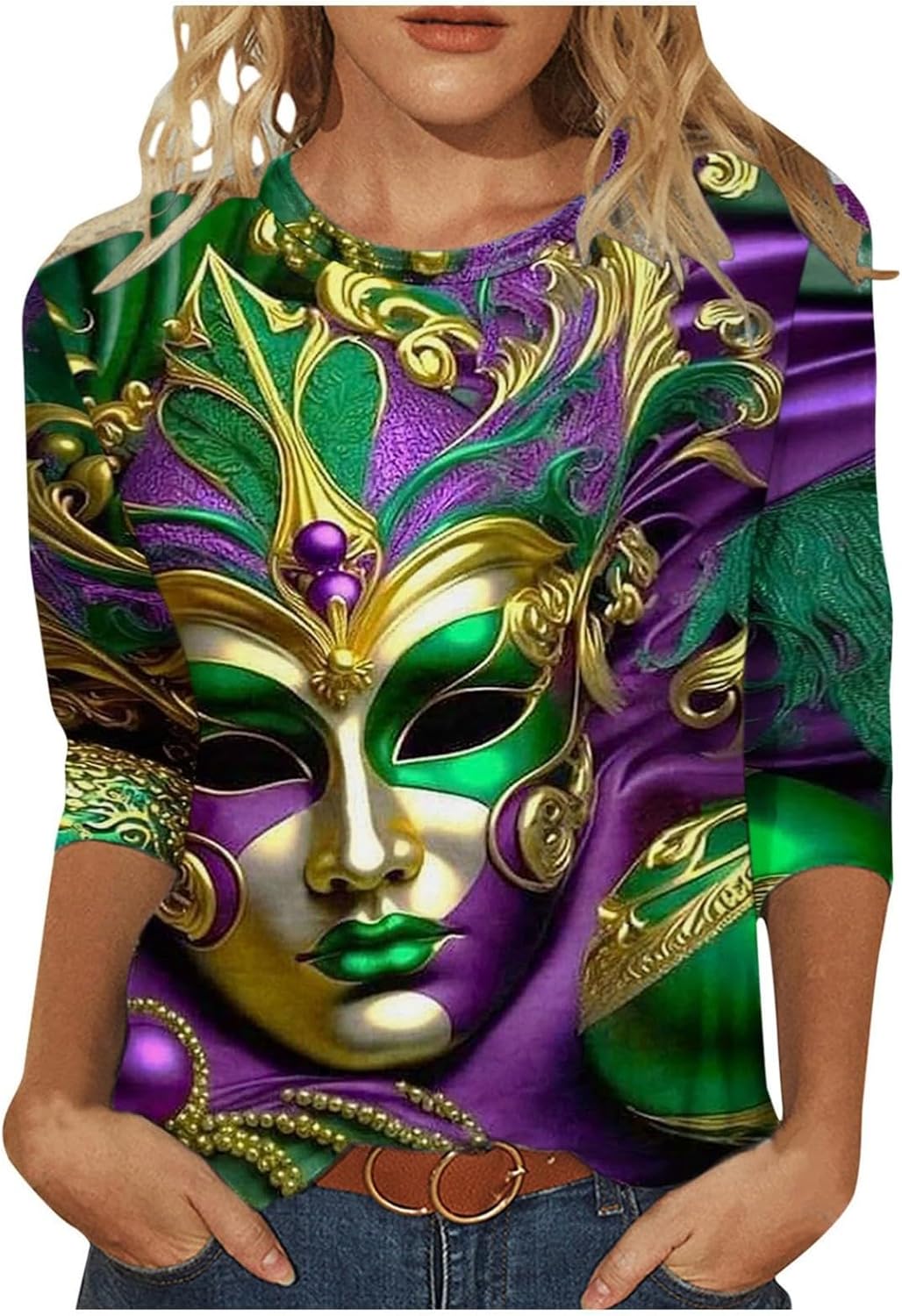 Carnival Party Plus Size Tops for Women
