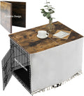 Dog Crate Topper Wood for 24 30 36 42 48 in Cages - Rustic Table