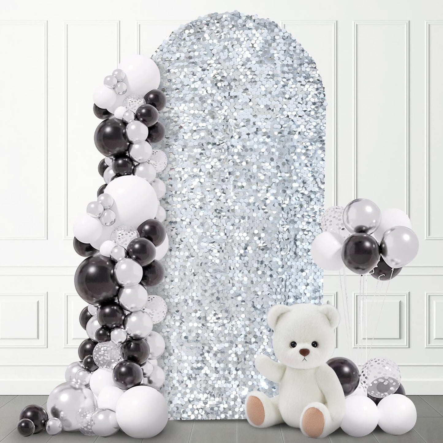 Stunning 7.2 FT Bling Arch Backdrop Cover for Events