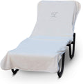 Luxury Hotel & Spa Monogrammed Pool Chaise Lounge Cover - Silver BC