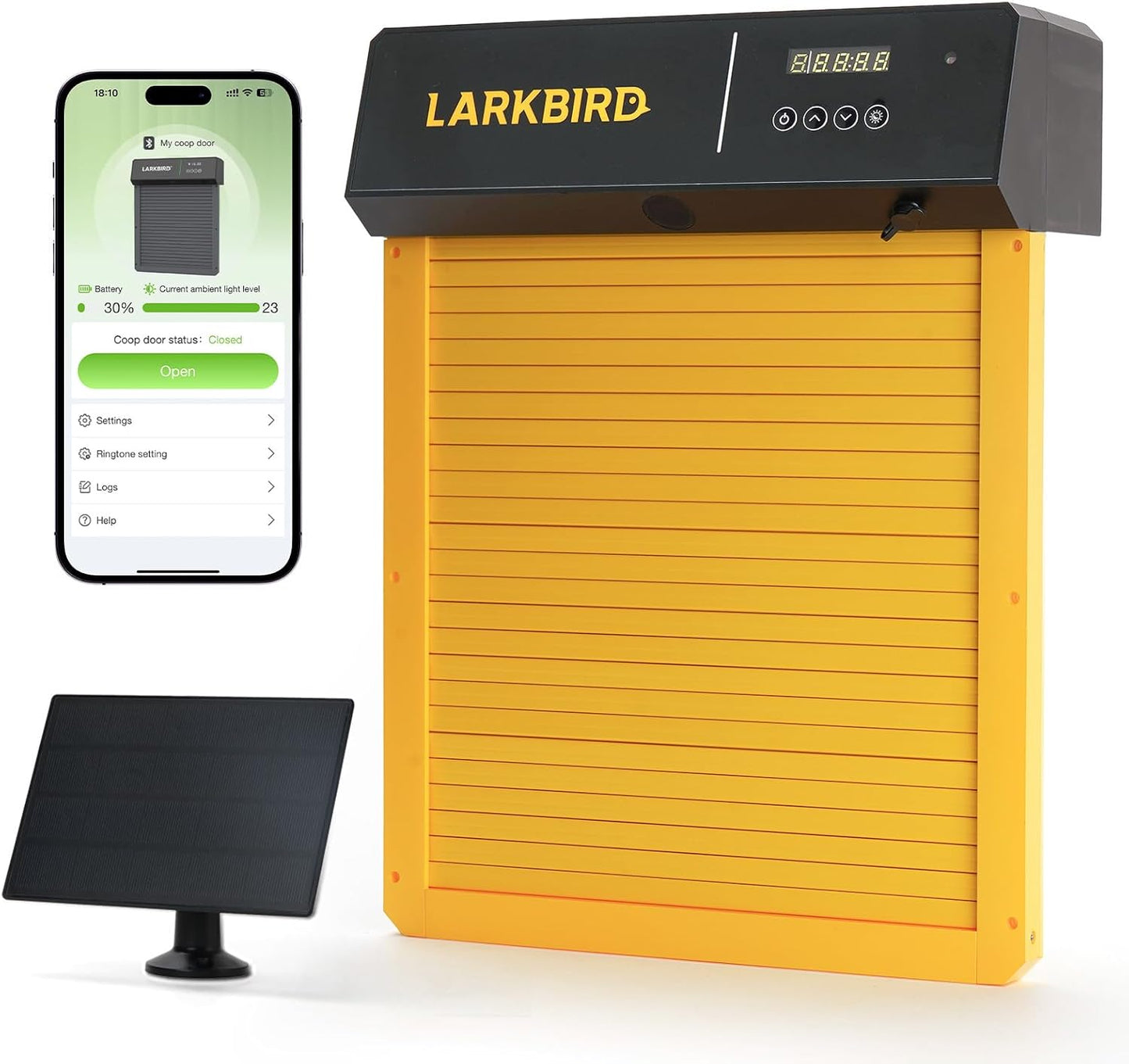 LARKBIRD Automatic Chicken Coop Door with Smart Features