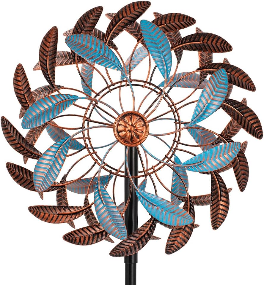 360 Wind Spinners Outdoor for Garden and Yard Art Decoration