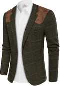 PJ PAUL JONES Men's Herringbone Tweed Blazer - Warm, Styled Fit