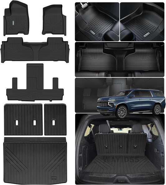 Custom Fit Floor Mats for 2021-2025 Chevy Suburban & GMC Yukon XL