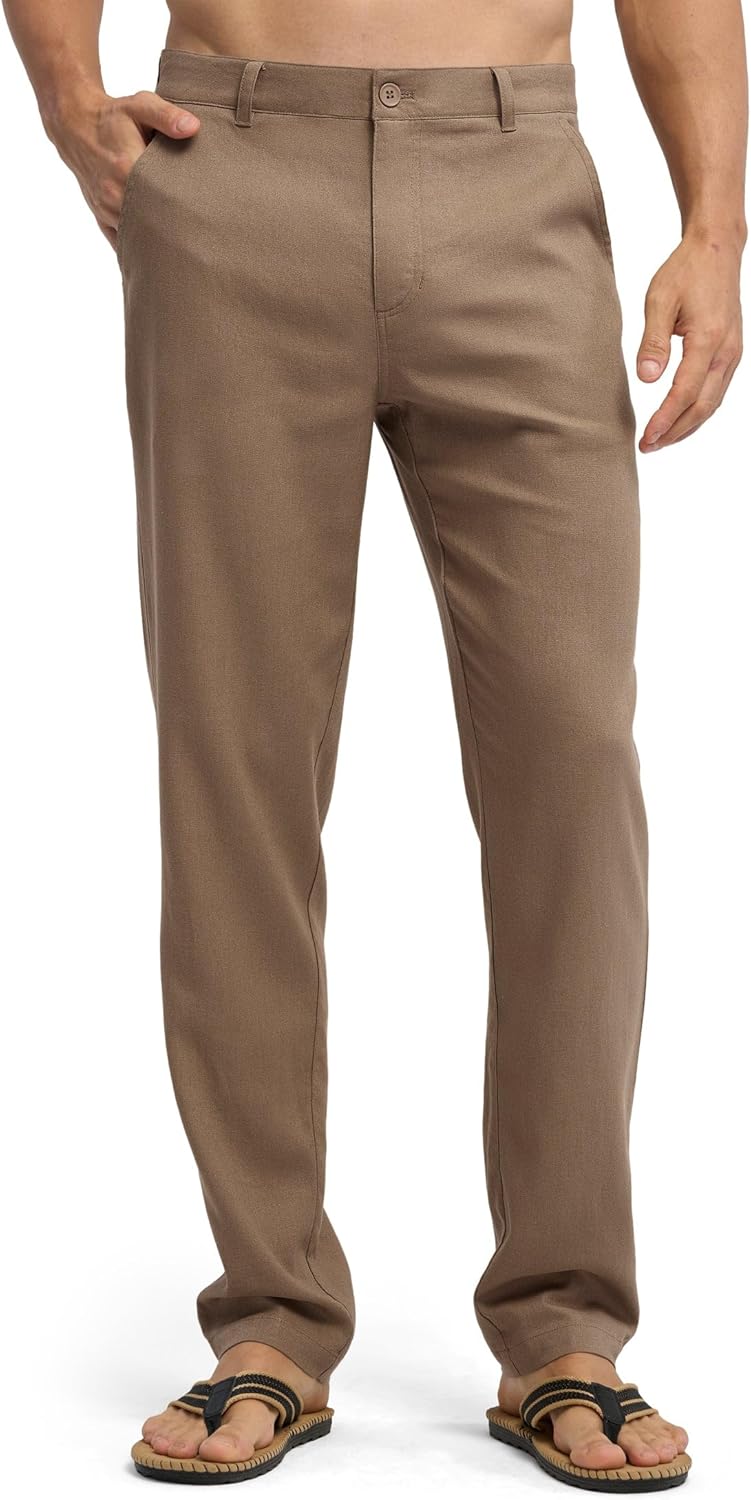 Willit Men's Linen Pants for Summer Comfort and Style