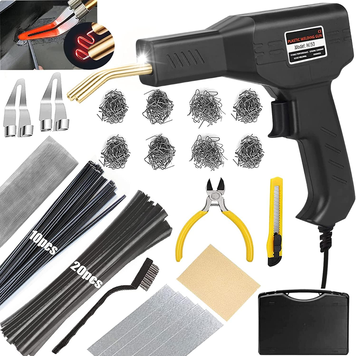 Upgraded 220W Plastic Welder Kit for Bumper and Kayak Repairs