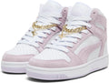 PUMA Women's Rebound Layup Mid Sneaker - Cushioned Mid-Top Support