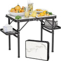 Titanker Folding Camping Table Small 2ft - Portable 50% Extra Space