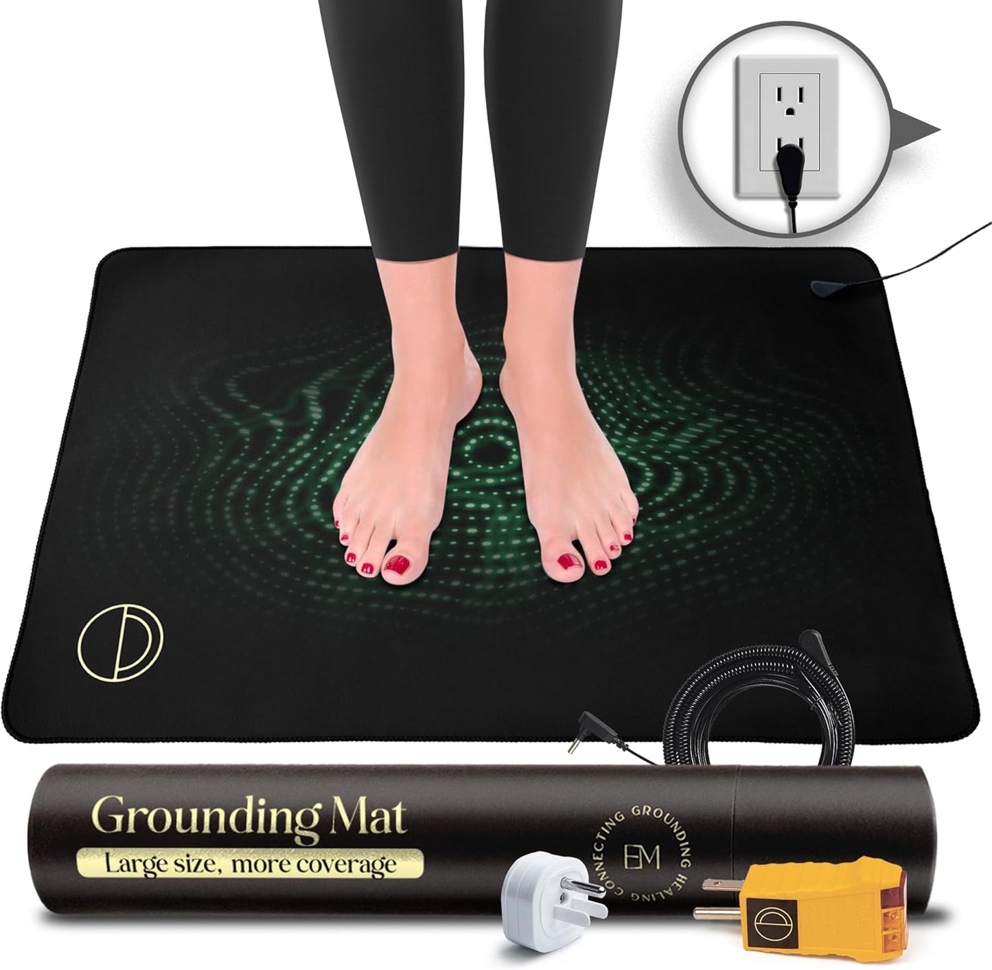 Earth and Moon Grounding Mat for Bed - Full Body Wellness Solution