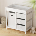 YUFU Baby Changing Table with Drawers and Laundry Hamper - Organized